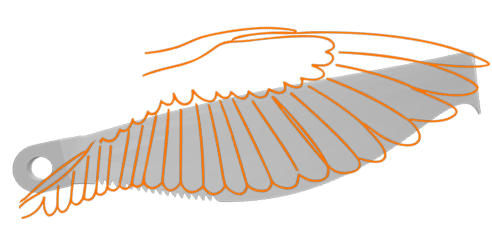 Eulenflügel Aerodynamik